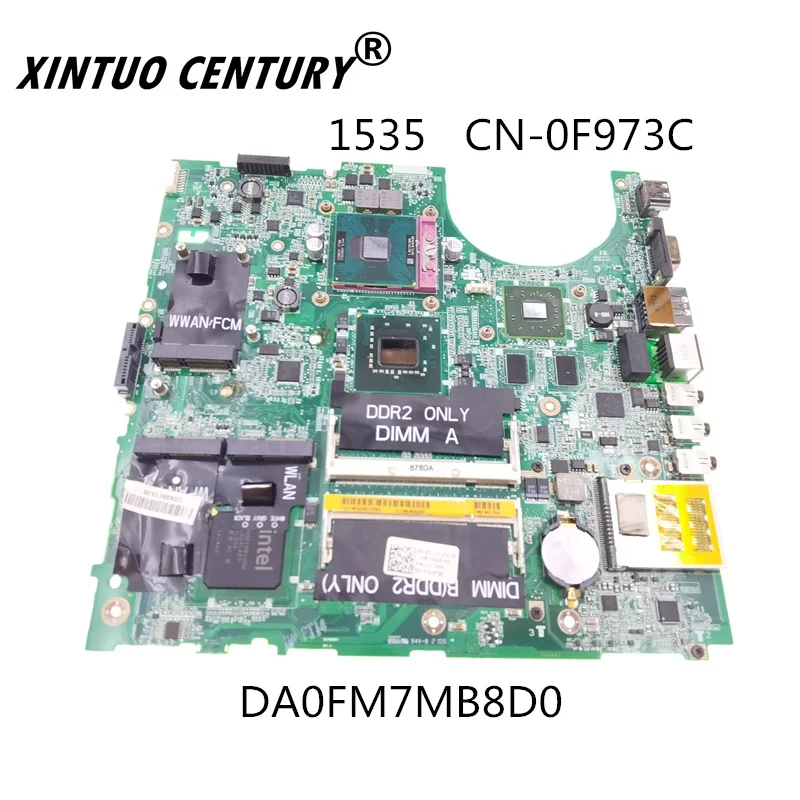 Для Dell 1535 материнской платы ноутбука DDR3 DA0FM7MB8D0 CN-0F973C 0F973C F973C 100% может работать в