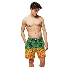 Мужские плавки, повседневные шорты с 3D принтом и карманами, пляжные повседневные мужские шорты, быстросохнущие пляжные плавки