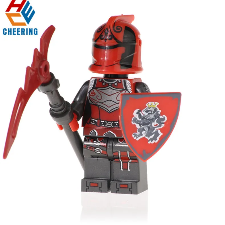 

Single Sale Building Blocks Pretty With Weapon Battle Hound Red Knight Rang Figures Bricks Model Toys for Children XH 1026