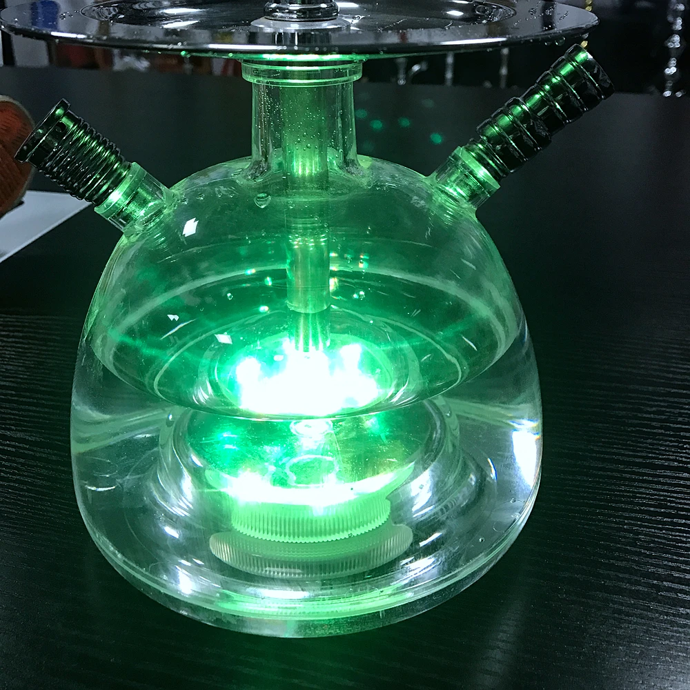 Акриловый кальян набор светодиодный светильник с Sheesha керамическая чаша