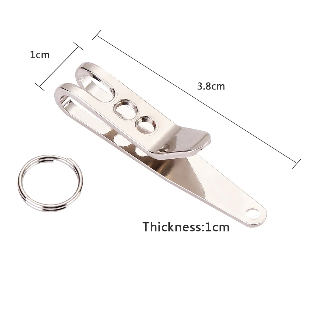 Крючок брелок кольцо для ключей Эластичный Серебряный гаджет для кемпинга инструмент подвеска зажим аксессуары походный Нож EDC Spyderco брелок