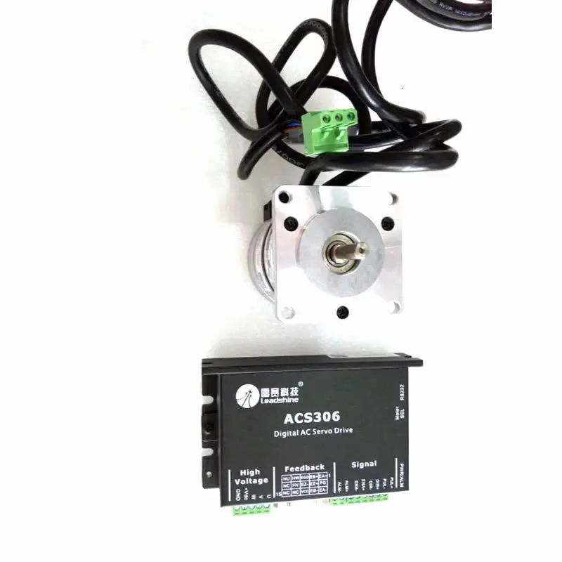 Leadshine 50 Вт 24 В DC бесщеточный двигатель+ комплект привода BLM57050-1000+ ACS306 сервопривод бесщеточный драйвер 0.16NM 3000 об/мин импульсный