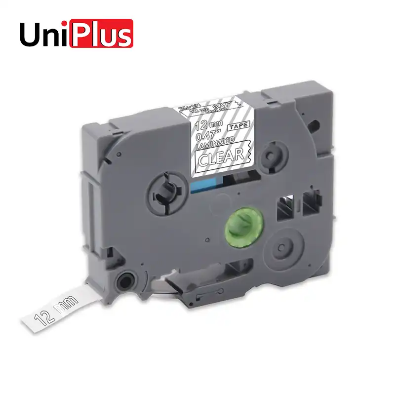 label maker white on clear