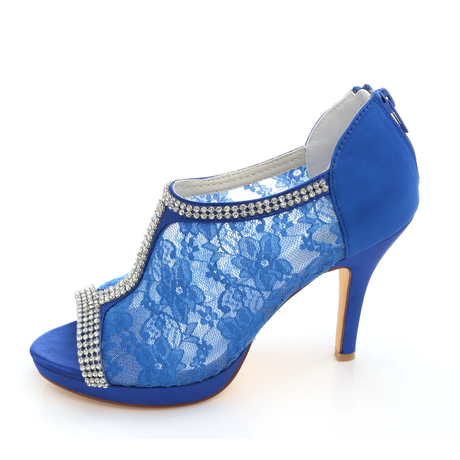 blue evening shoes