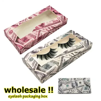 

25mm Mink Lash Boxes Dollar Lash Packaging Eyelash Packaging Box Lashes False Eyelashes Package Paper Empty Case Bulk Wholesale