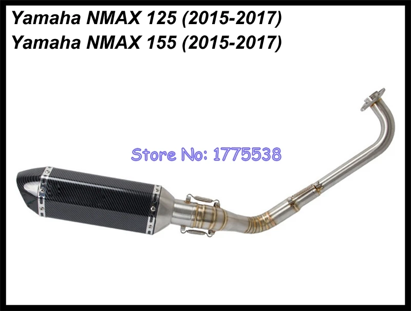 Nmax125 Nmax155 мотоцикл выхлопной Системы Соединительная труба для N-MAX 125 N-MAX 155 Escape полный уход за кожей лица мото выхлопных аксессуары для глушителя