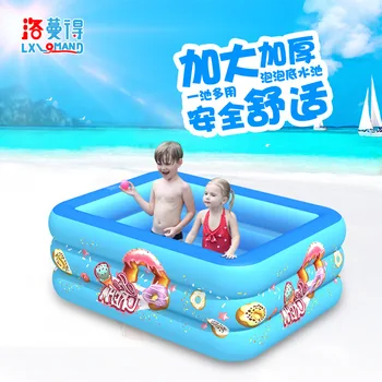 

children's inflatable swimming pool baby paddling pool square bubble bottom thickened ocean ball pool Baby bathtub