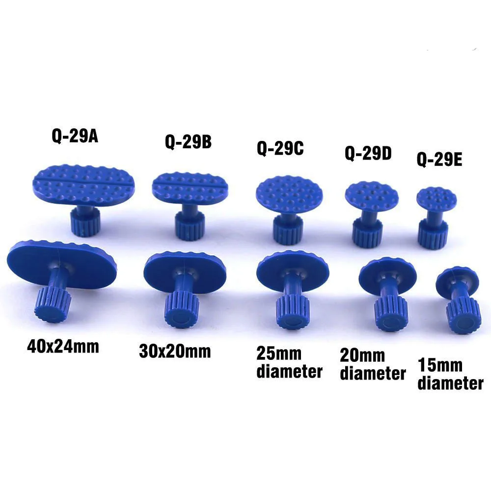 

Dent Repair Tool PDR Glue Puller Grip T-handle Dent Puller with 5pcs Glue Tabs for Paintless Dent Repair