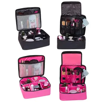 

Multifunction Large Cosmetic Insert Bags Tidy Simple and Generous in Appearance Toiletries Organizer Makeup Handbag