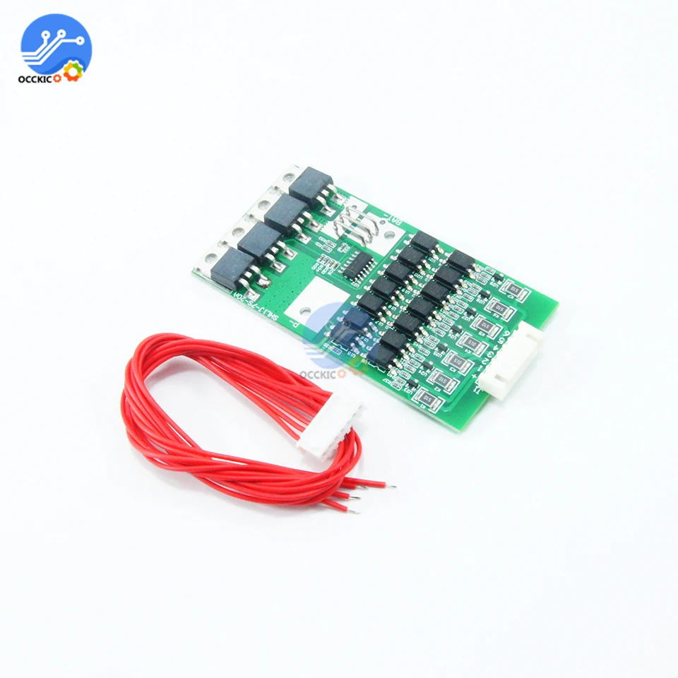 BMS 7S 20A 4V 18650 плата зарядного устройства для литий ионной батареи блок питания
