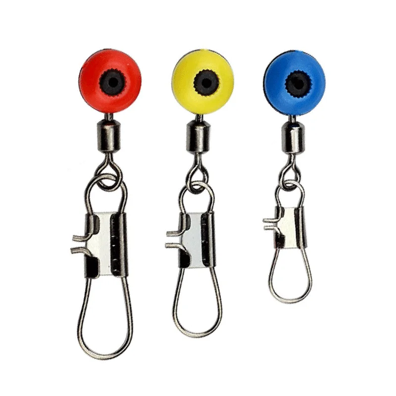 

Hot new products 20Pcs Space Beans Fishing Connector Float Connector Rolling Swivel Fishing accessories Fishing Tackle Tool