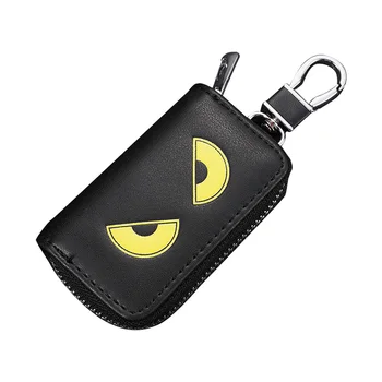 

Free Shipping Universal Car Key Case 100%original Pattren Car Keys Protector Fashion Genuine Leather Car Key Remote Cover Buckle
