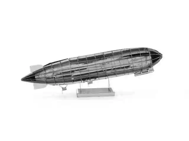Металлическая 3D объемная головоломка без клея DIY Сборная модель Zeppelin дирижабль железная коробка