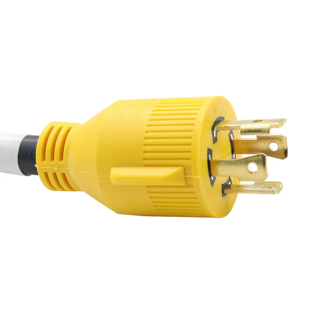Iztoss 12 дюймов RV розетка Генератор адаптер L14-30 30AMP 4 зубец замок штекер до 14-50 50 Ампер