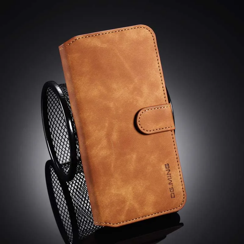 

For Xiaomi Redmi Note 8T Phone Case Luxury Vintage PU Leather Magnetic Flip Wallet Case Funda with Stand Function