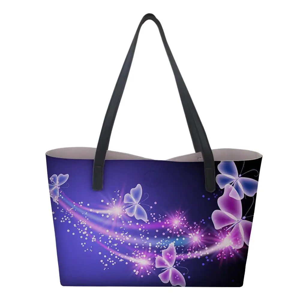 Женская новая сумка для покупок с бабочками и небольшим кошельком пляжные сумки