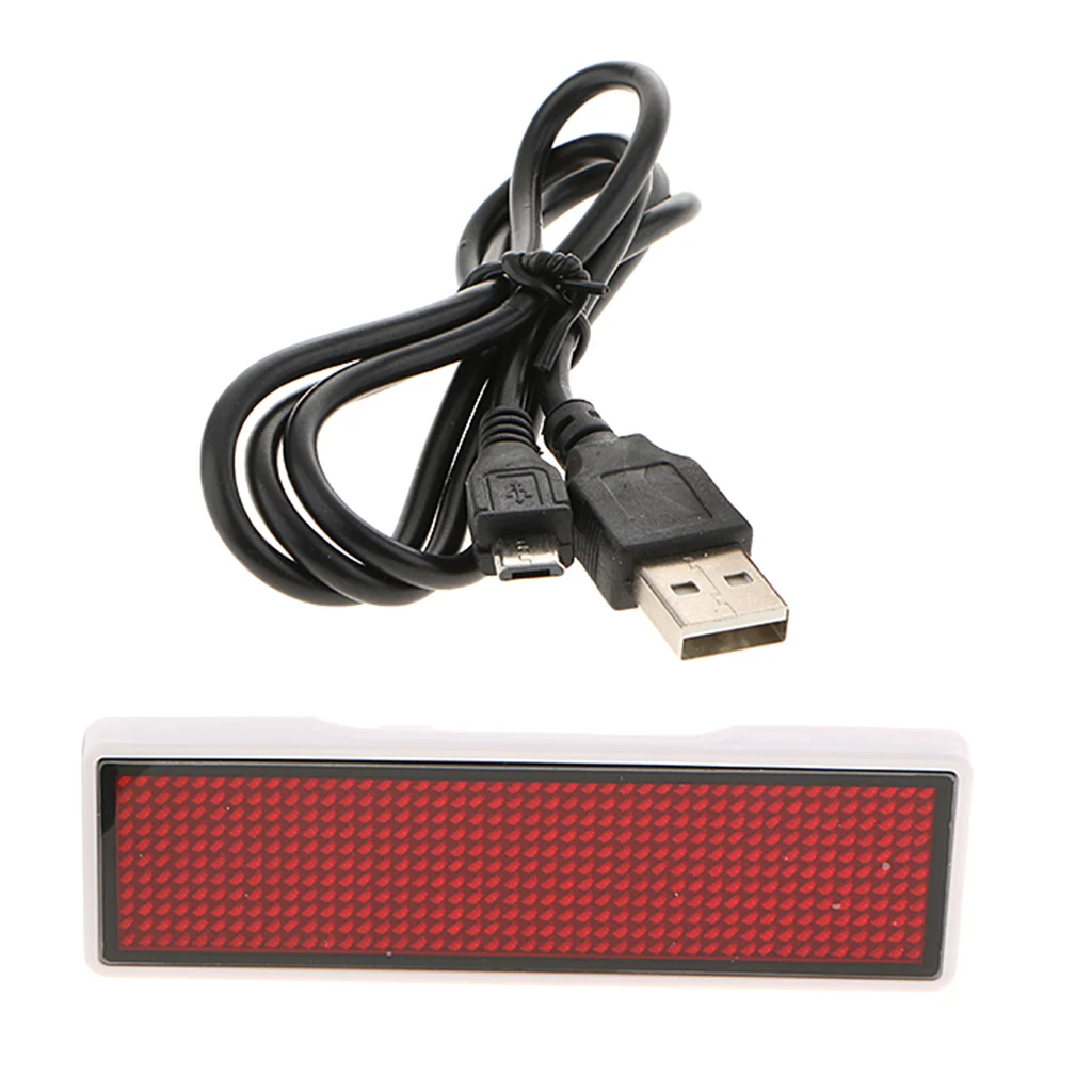 4 bit LED Digital Message Sign Scrolling Display Bar Badge Board 