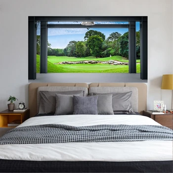 

Grassland 3D Headboard Wall Decal Art Vinyl Bedside Sticker Mural Bedroom Decor