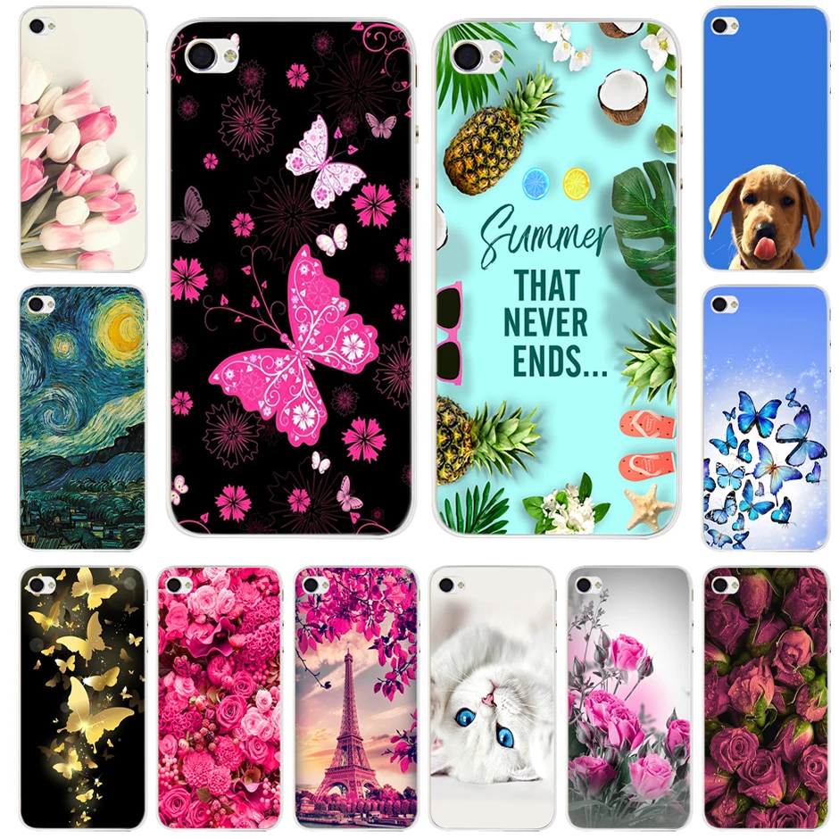 Чехол с мультяшными животными и цветочным рисунком для iPhone 4 4S 5 5S SE 6 6S 7 8 Plus X XS MAX XR