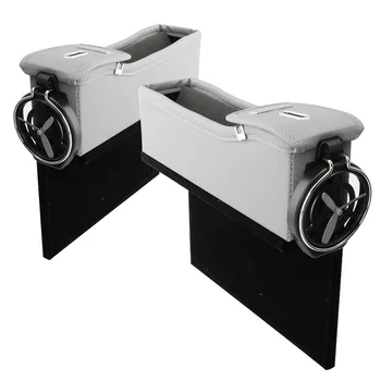 

Car Accessories Seat Organizer Auto Seat Crevice Storage Box with Drink Holder Coin Box Storage Container for Phone Keys Cards