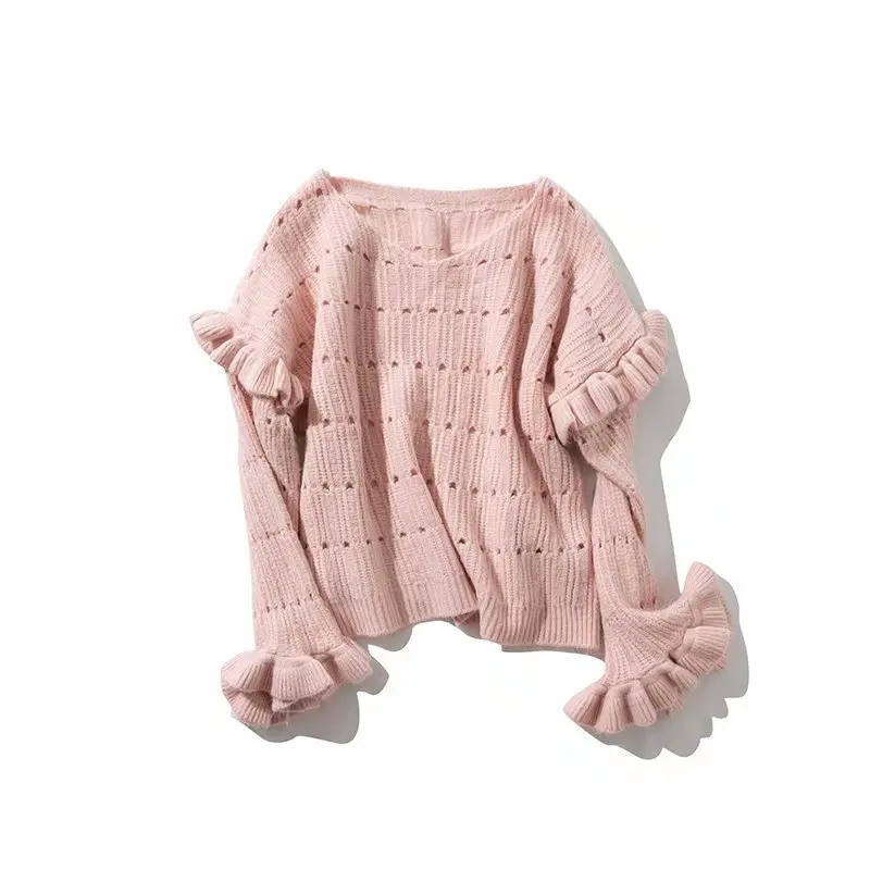 

TB48-19183 European and American fashion agaric sleeve length sweaters