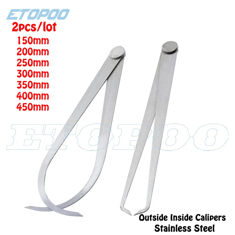 2pcsCalipers150450mmMetalcaliperFirmJointInsideandOutside