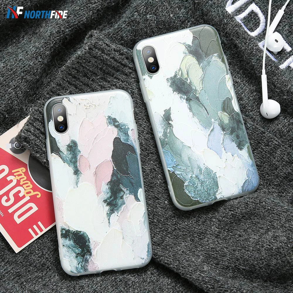 

NORTHFIRE Embossed Matte Phone Cases For iPhone X/XS MAX/XR Cover For iPhone 5/5s/SE/6/6S/7/8Plus Coque Shell Funda Capa Fashion