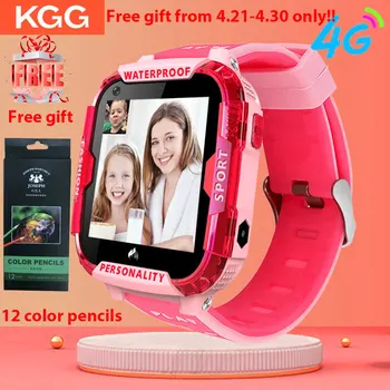 

4G Network Wifi GPS SOS Smart Watch Kids Video call IP67 waterproof Alarm Clock Camera Baby Watch VS Q50 Q90