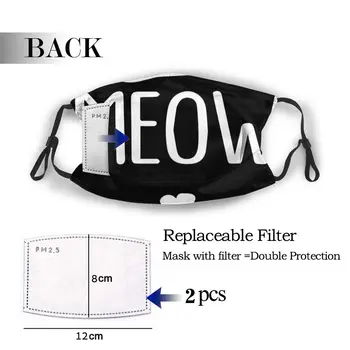

protective mask with filter Meow Cute Kitty Face anti dust PM2.5 reuse adult teen child girl