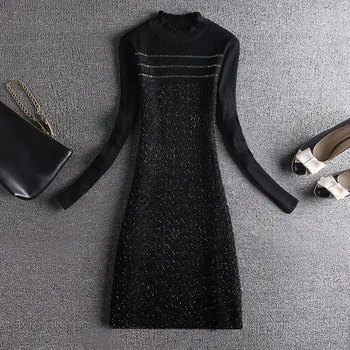 

thicken fleece lace women blouse and shirts turtleneck black slim long all match buttoning shirts pulls tops