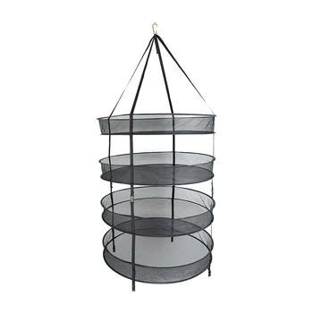 

Outdoor Clip-on Herb Drying Rack Home Practical Hanging Basket Garden Flowers Planting Durable Mesh Multi Layer Folding