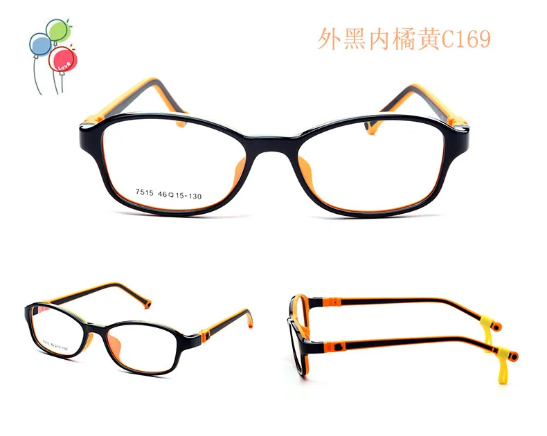 New Style Silica Gel Students Eyeglasses Fixing Device Frame Glasses Ultra-Light CHILDREN'S Spectacle Frame Silica Gel Hang