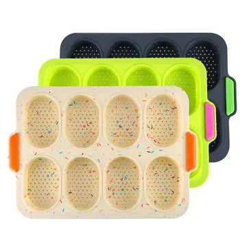 

8 Grids Silicone Baking Mould Quality Non-Stick DIY Chocolate Jelly Cupcake Cake Mold Handle Dishwasher Microwave Safe Bakeware