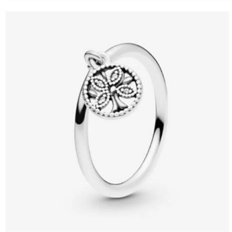 

100% 925 Sterling Silver Pan Ring Simple Tree Of Life Pan Ring For Women Wedding Party Gift Fashion Jewelry