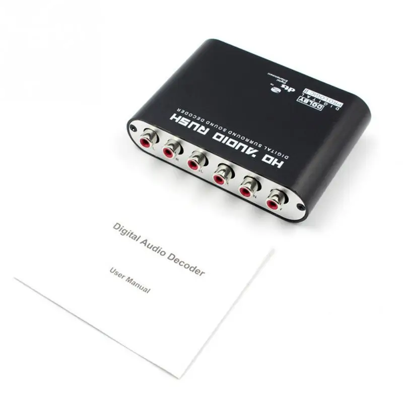  5.1 Canali Portatile Coassiale AC3 DTS Audio Decoder Amplificatore di Segnale Audio Surround Conver