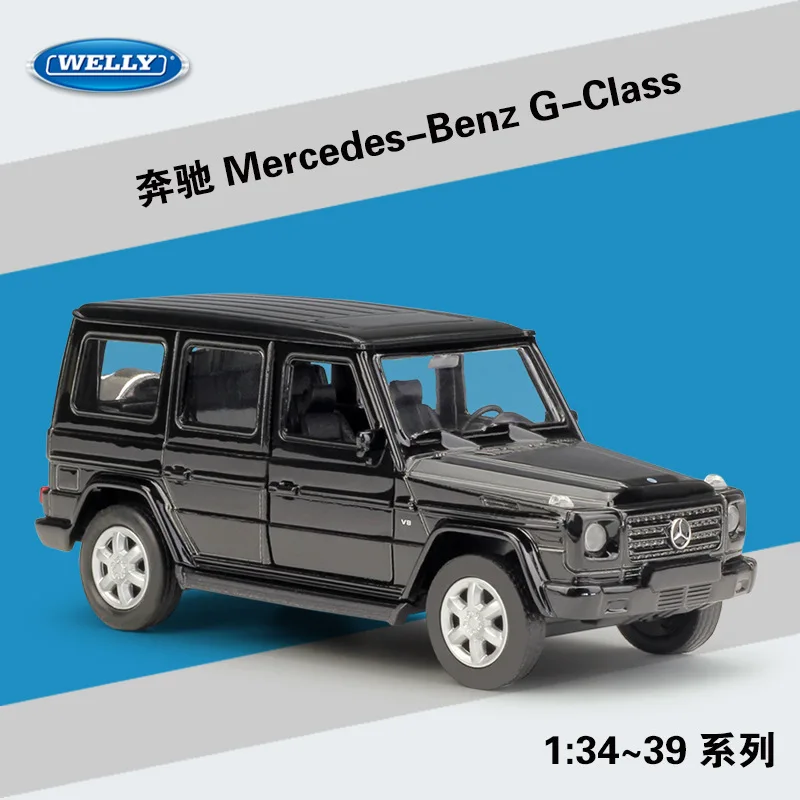 Модель автомобиля Welly 1:36 из сплава Mercedes G Class игрушка для сбора подарков без пульта