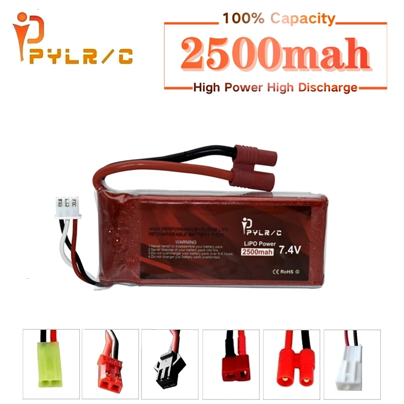 7,4 v 2500mAh 45C Lipo батарея для радиоуправляемого автомобиля 12428 12423 2S 903480 7,4 V батарея для Syma X8C X8W X8G X8 Rc дроны Запчасти для квадрокоптера