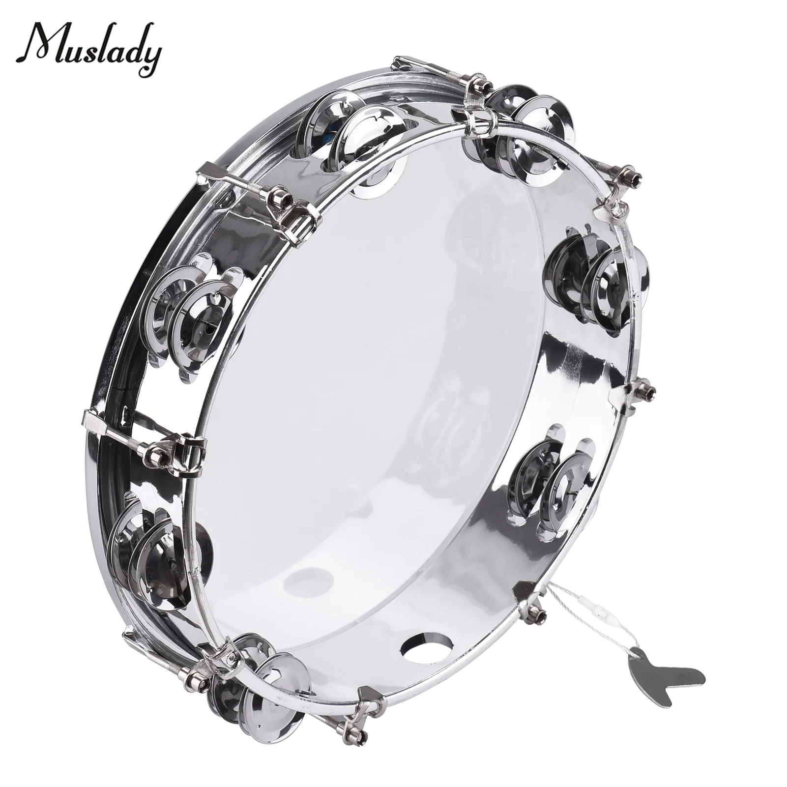 Muslady 8-дюймовый тамбурный ручной барабан с двухрядным ударным инструментом |