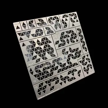 

AJ0035 "Magic Angle" Triangle Digital Camouflage Hollow Spray Plate for Gundam Model Building Tools