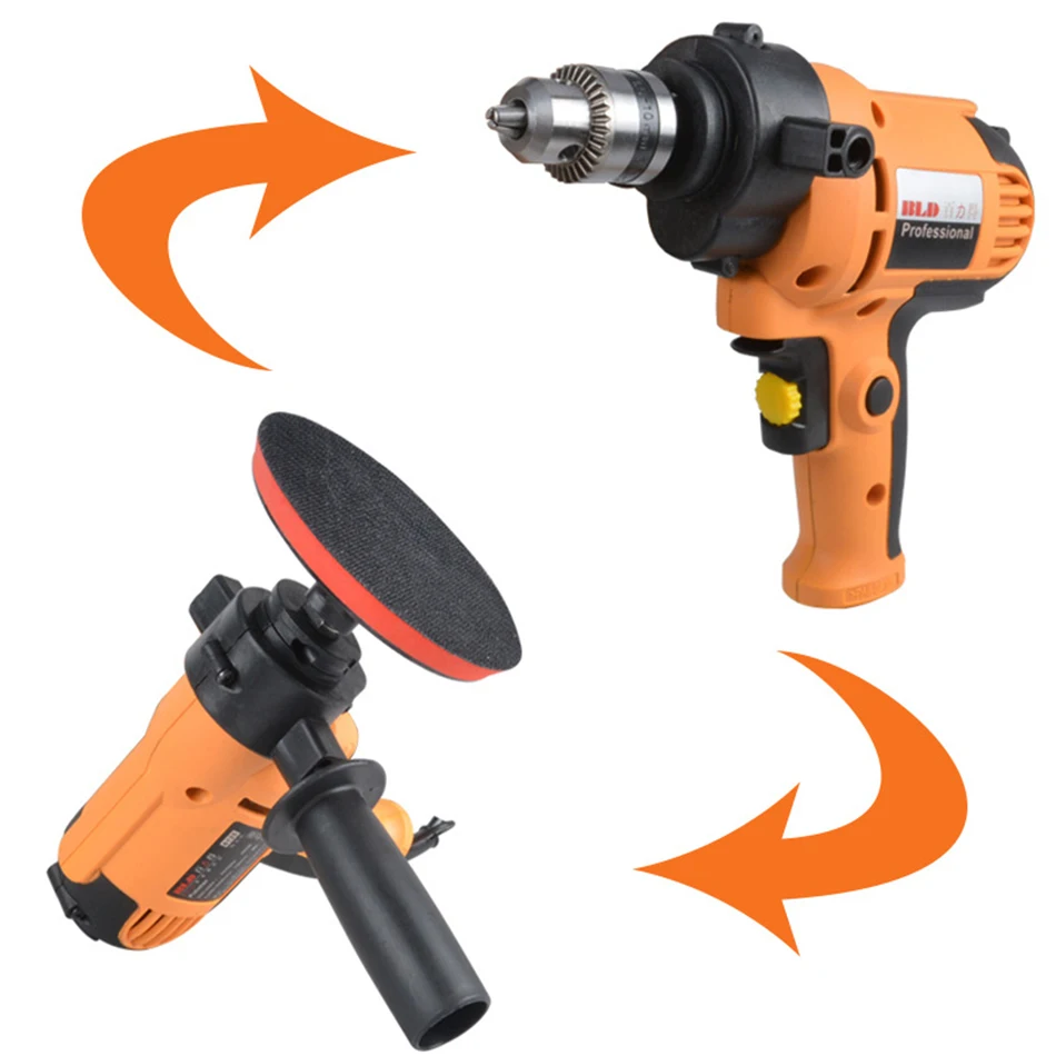 

480W Hand Electric Drill Car Polisher Machine Waxing Tools 230V Car Accessories 6 Speed 600-3000rpm Power Driver electric tool