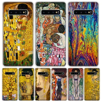 

Kiss by Gustav Klimt Phone Case For Samsung Galaxy S20 Ultra Plus S6 S7 S8 S9 S10 NOTE8 NOTE9 NOTE10 J4 J6 J8 Plus Edge Lite