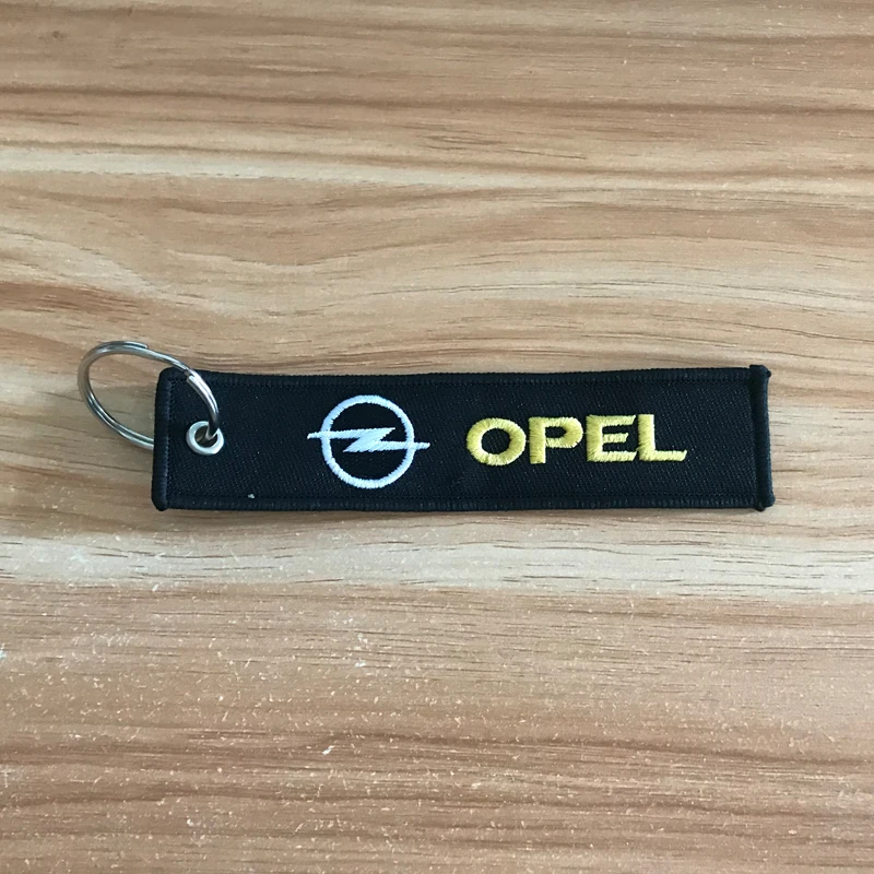 

High quality for OPEL emblem embroidery nylon Car key ring for astra j g insignia corsa d vectra c zafira keychain accessories