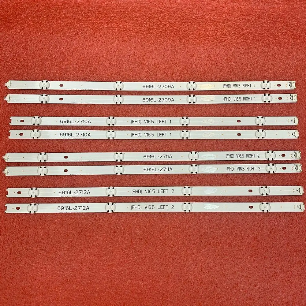 Светодиодная лента для подсветки LG 49LJ58300W 49UH603V 49UH620V 49LW340C 49LW340H 49LF5400 49LF5100 49LX300C 49LW55S