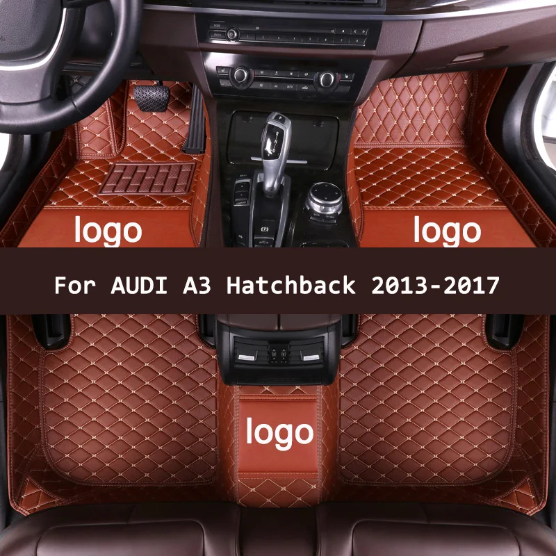 Кожаные автомобильные напольные коврики APPDEE для AUDI A3 Hatchback 2013 2017 индивидуальные