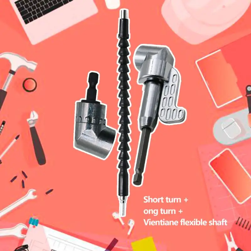 

High Quality Flexible Quick Connect Drill Shaft Furniture Repairing Screwdriver Extension Bit 105 Degrees Corner Device