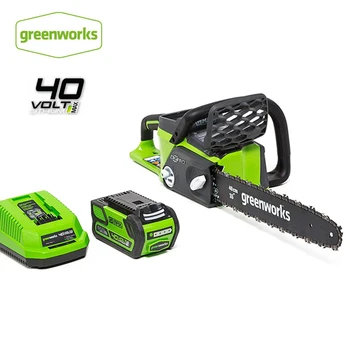

Greenworks 40v 4.0Ah Cordless Chain Saw Brushless Motor 20312 Chainsaw With 4.0ah Battery and Charger Free Return
