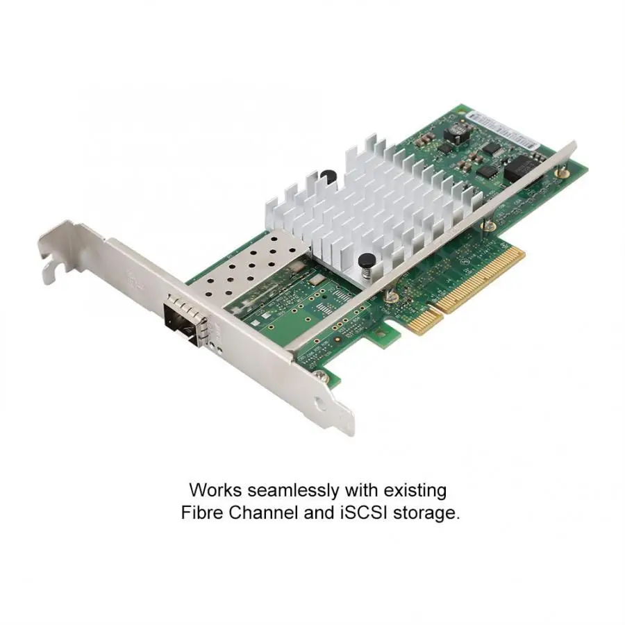 Для INTEL X520-DA1 82599EN PCI-E 10G SFP волоконная сетевая карта Ethernet серверный адаптер для широкополосного сетевого дорожного движения