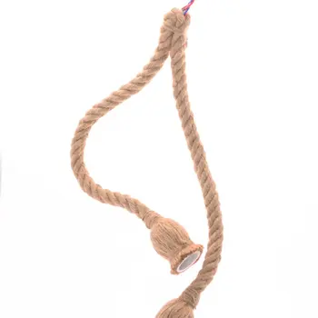 

Hemp Rope Pendant Lights Vintage Retro Loft Industrial Hanging Lamp for Living Room Kitchen Home Light Fixtures Decor Luminaire