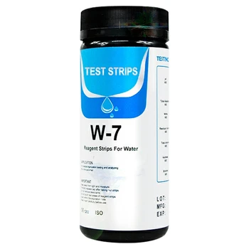 

7 in 1 Water Quality Test Strip 50 Pcs Suitable for Swimming Pool Aquarium Water Quality Test Alkalinity Test Paper