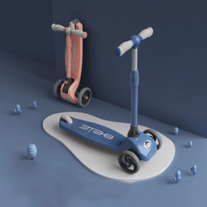 

Children Scooter Tricycle Balance Bike With Flash Wheel Foldable Aluminum Alloy Child Riding Toy Car for Boys And Girls Gifts